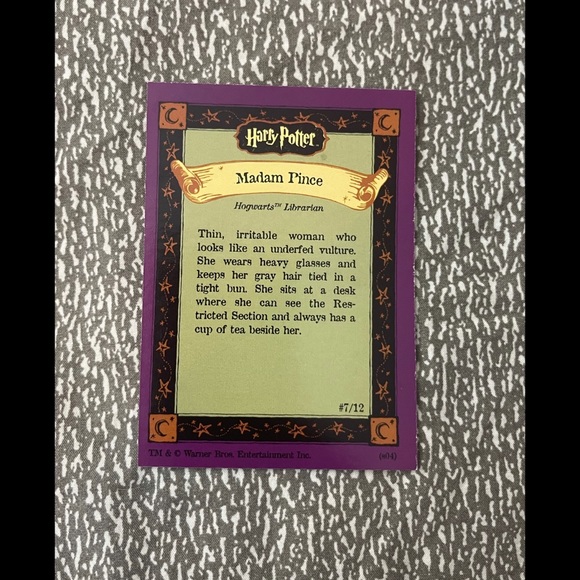🐸Harry Potter Chocolate frog card: Irma Pince 💙 - Picture 3 of 3